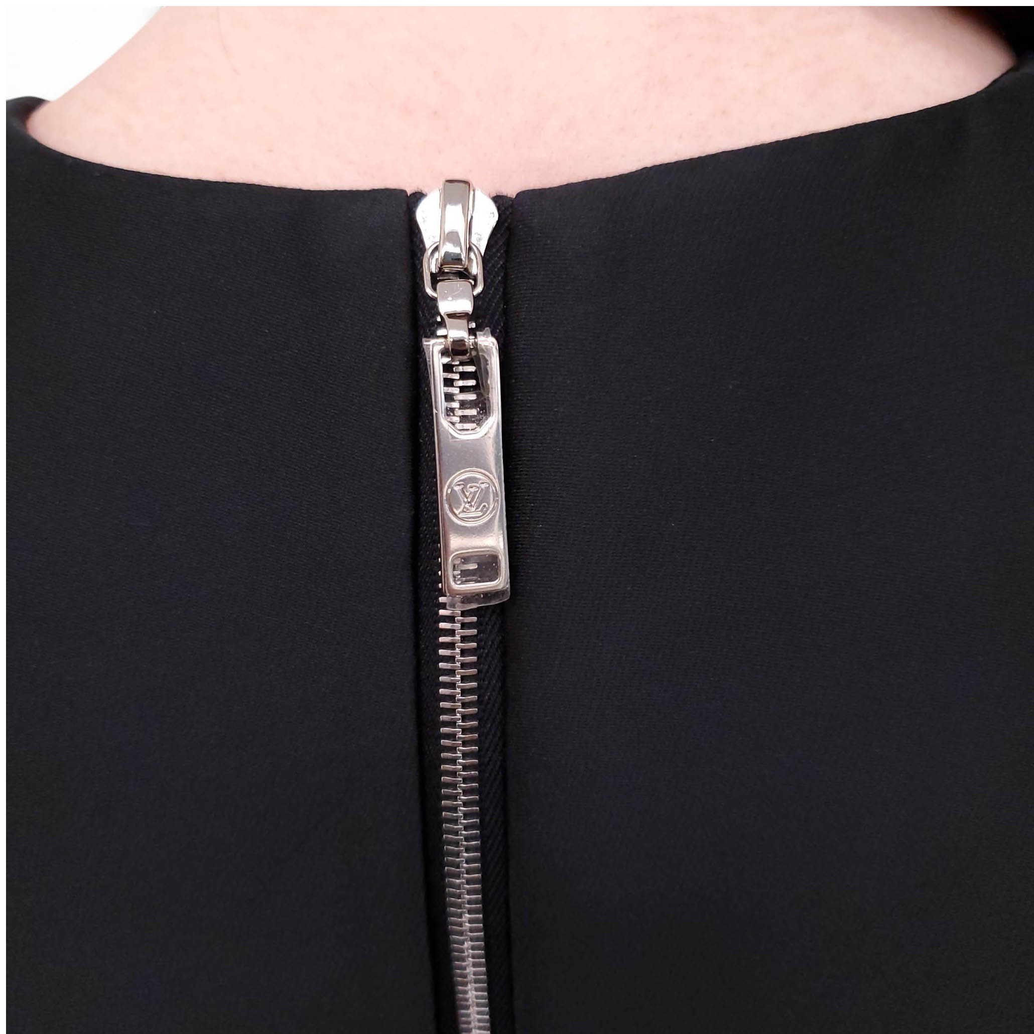 LOUIS VUITTON RUNWAY PATTERNED PEPLUM TOP - SIZE 38