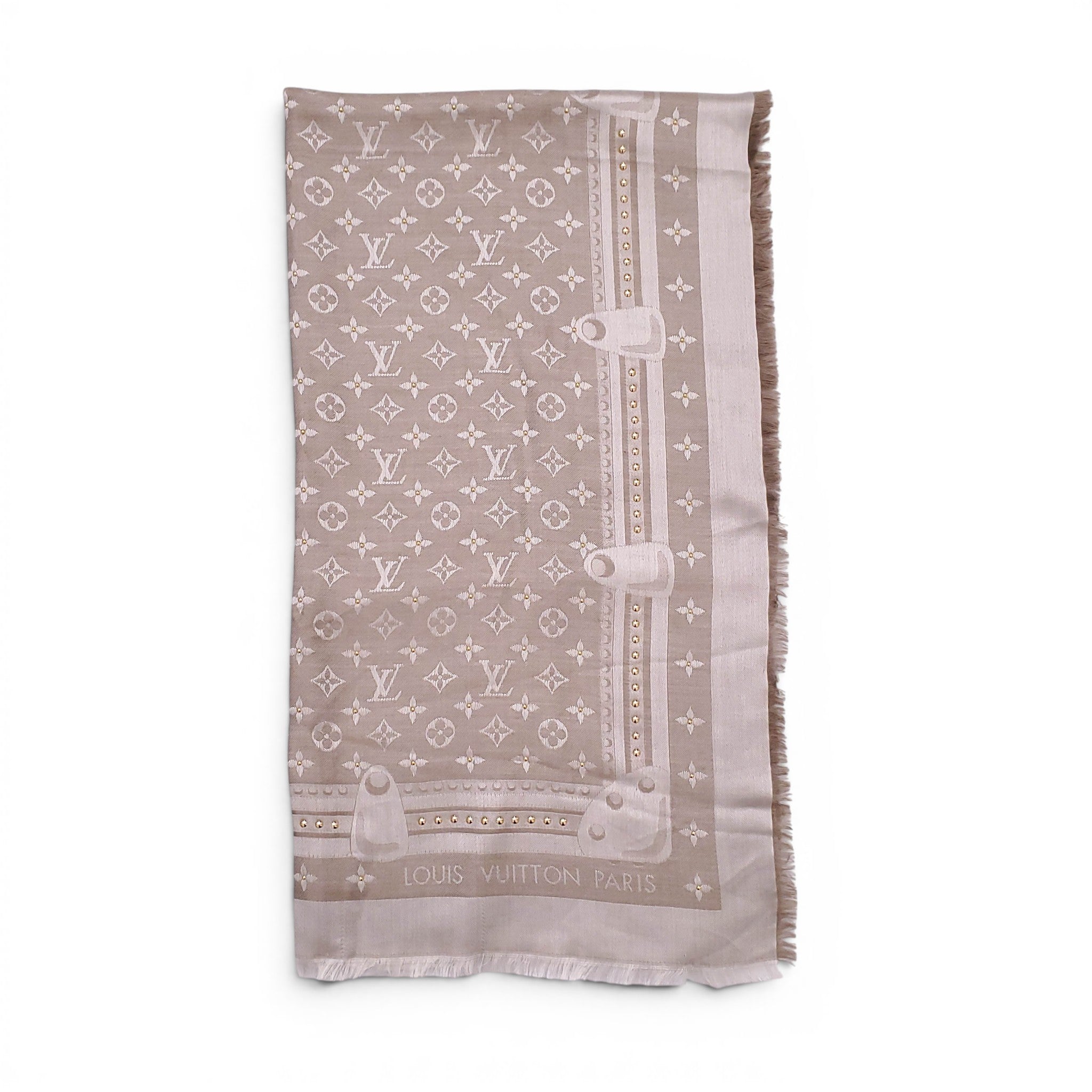 LOUIS VUITTON SHAWL WITH STUDS