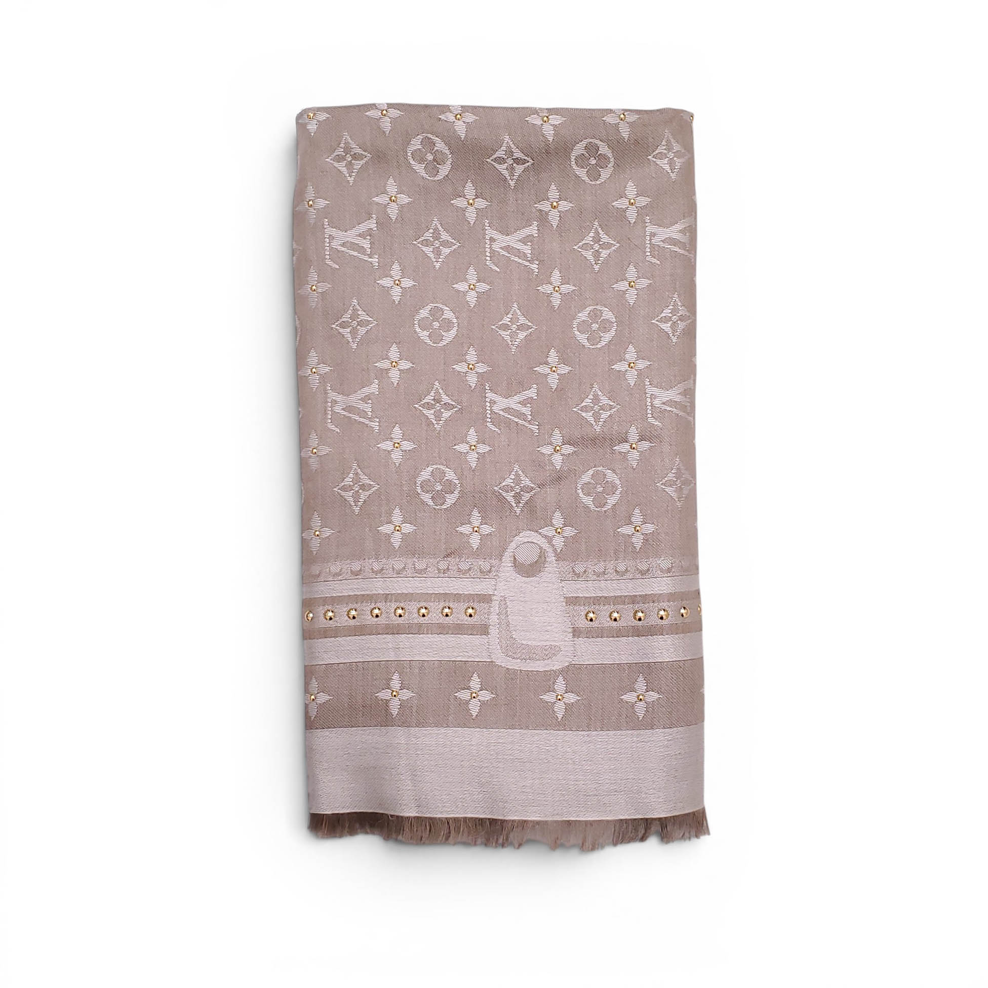 LOUIS VUITTON SHAWL WITH STUDS