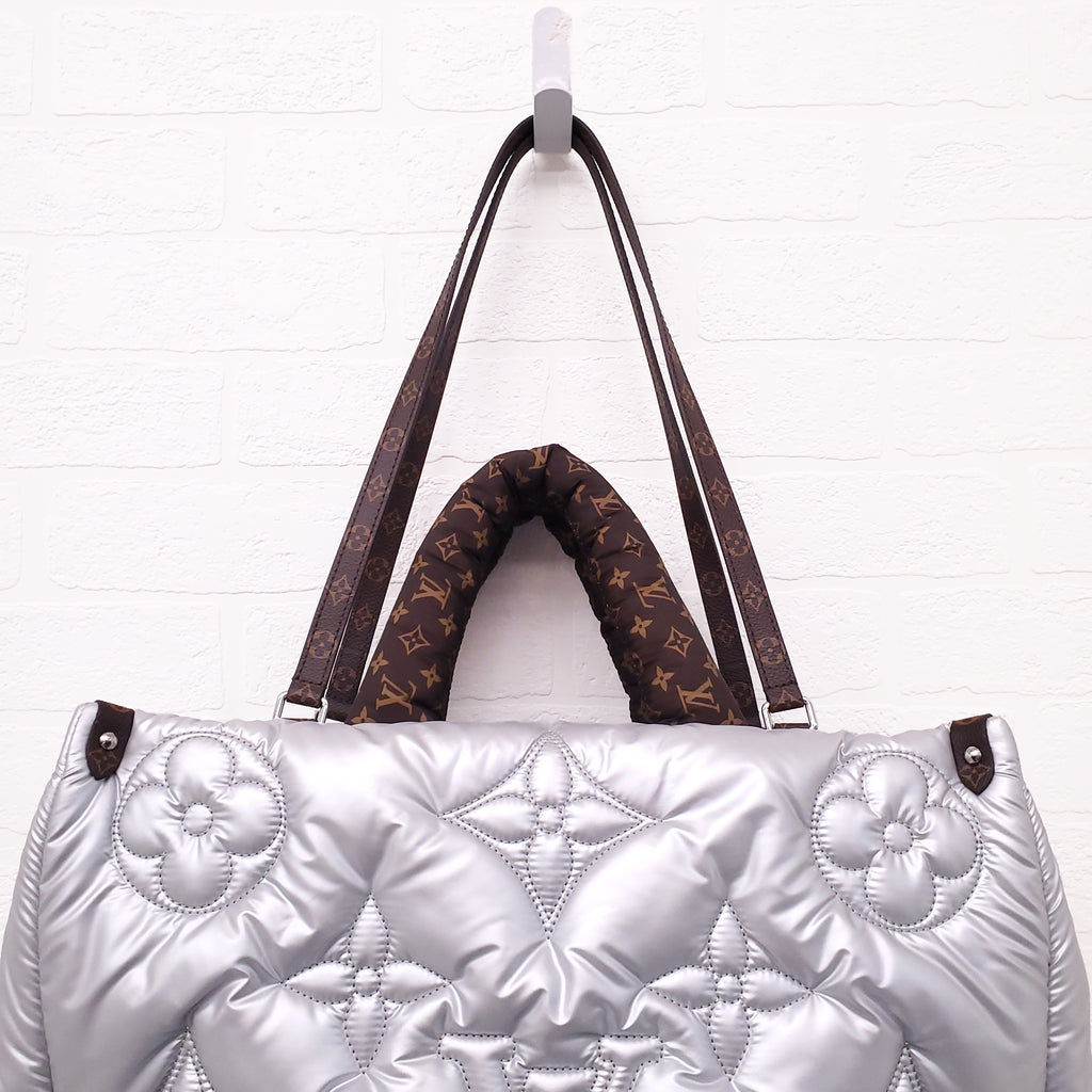 LOUIS VUITTON SILVER MONOGRAM PILLOW ONTHEGO GM TOTE