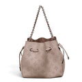LOUIS VUITTON TAUPE BELLA MAHINA BUCKET BAG WITH TWO STRAPS