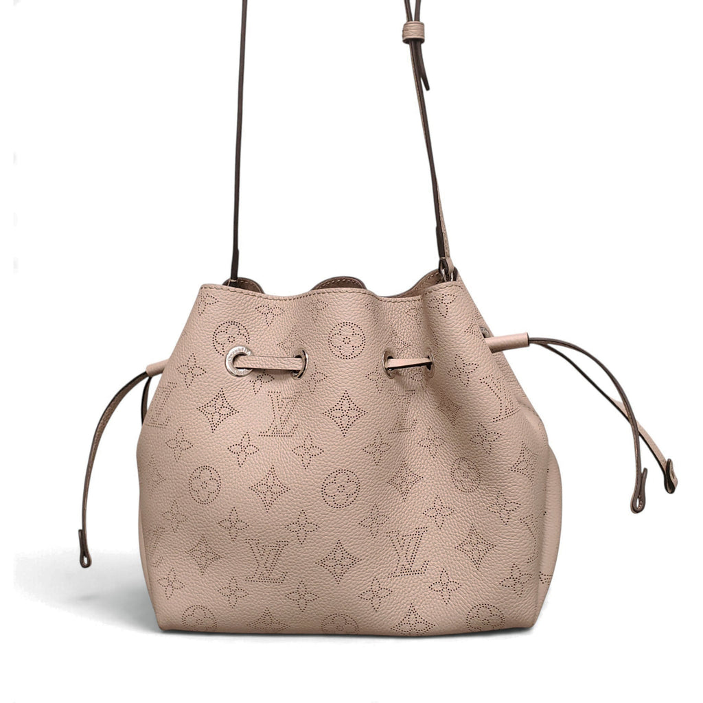 LOUIS VUITTON TAUPE BELLA MAHINA BUCKET BAG WITH TWO STRAPS