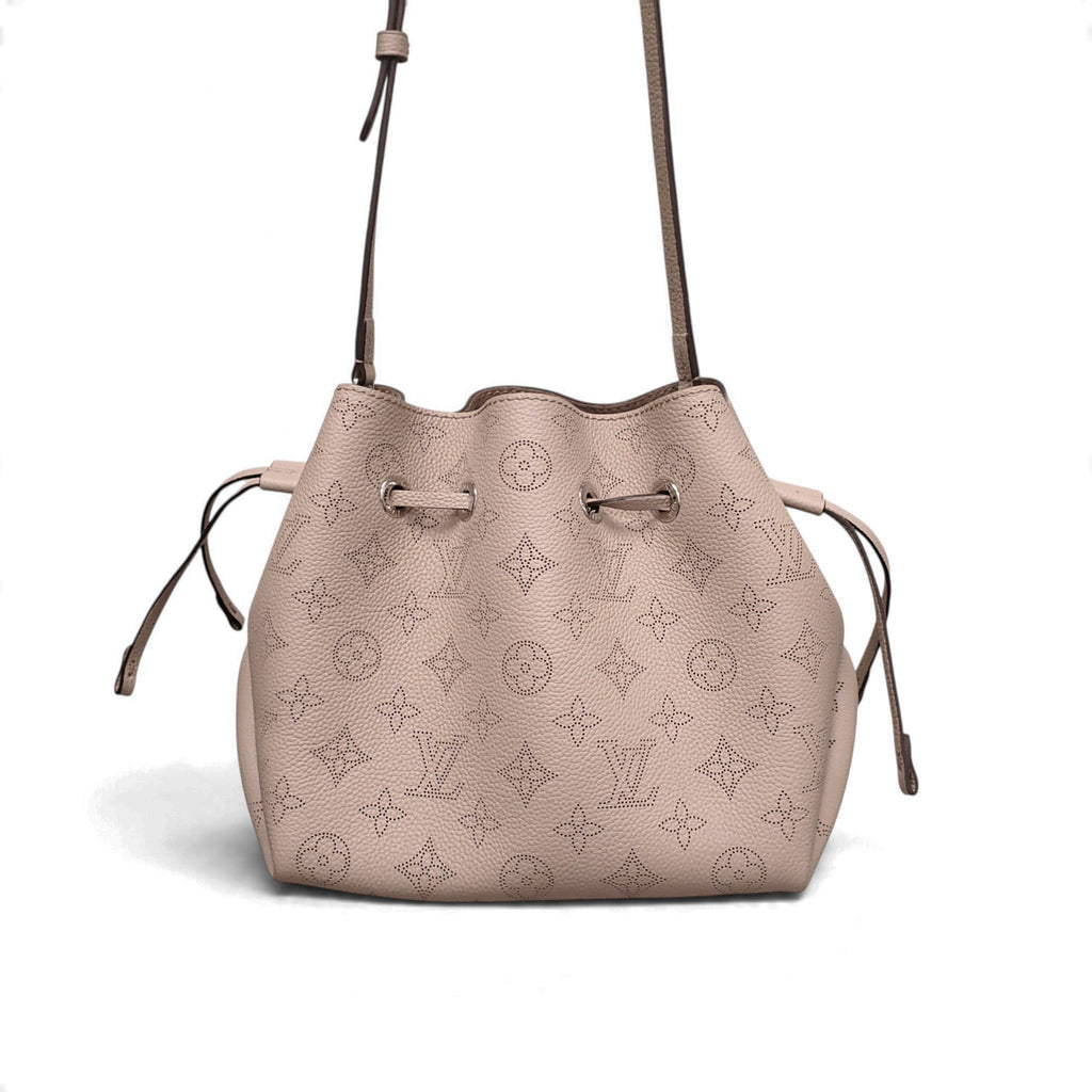 LOUIS VUITTON TAUPE BELLA MAHINA BUCKET BAG WITH TWO STRAPS