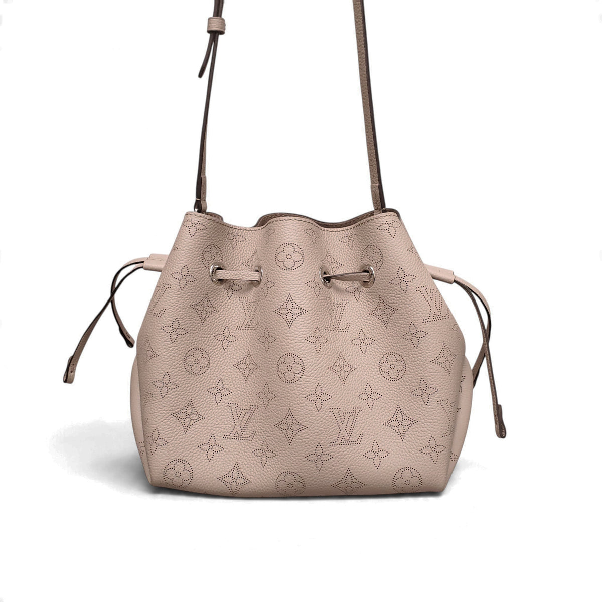 LOUIS VUITTON TAUPE BELLA MAHINA BUCKET BAG WITH TWO STRAPS