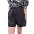 LOULOU STUDIO BLACK LINEN SHORTS - SIZE M