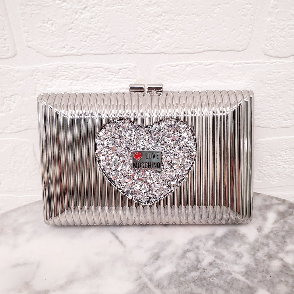 LOVE MOSCHINO SILVER PLATED BAG