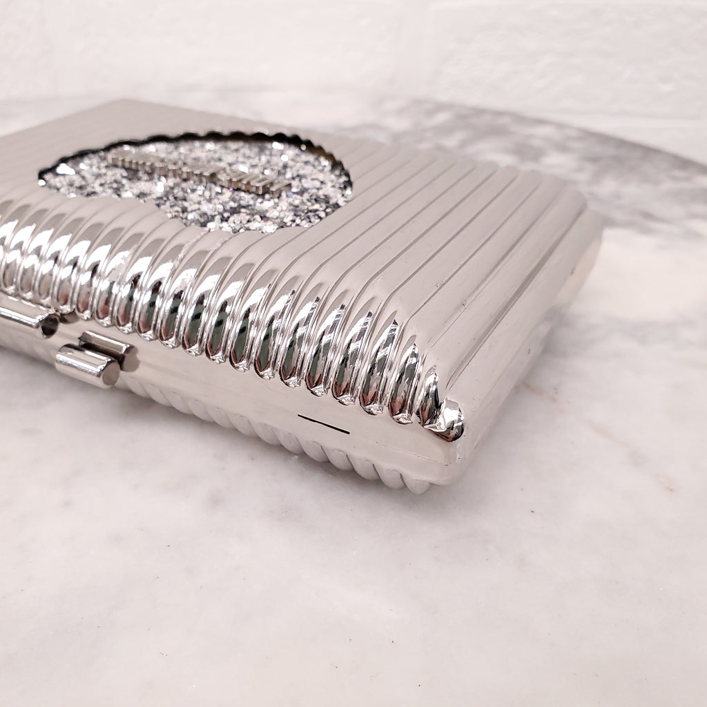 LOVE MOSCHINO SILVER PLATED BAG