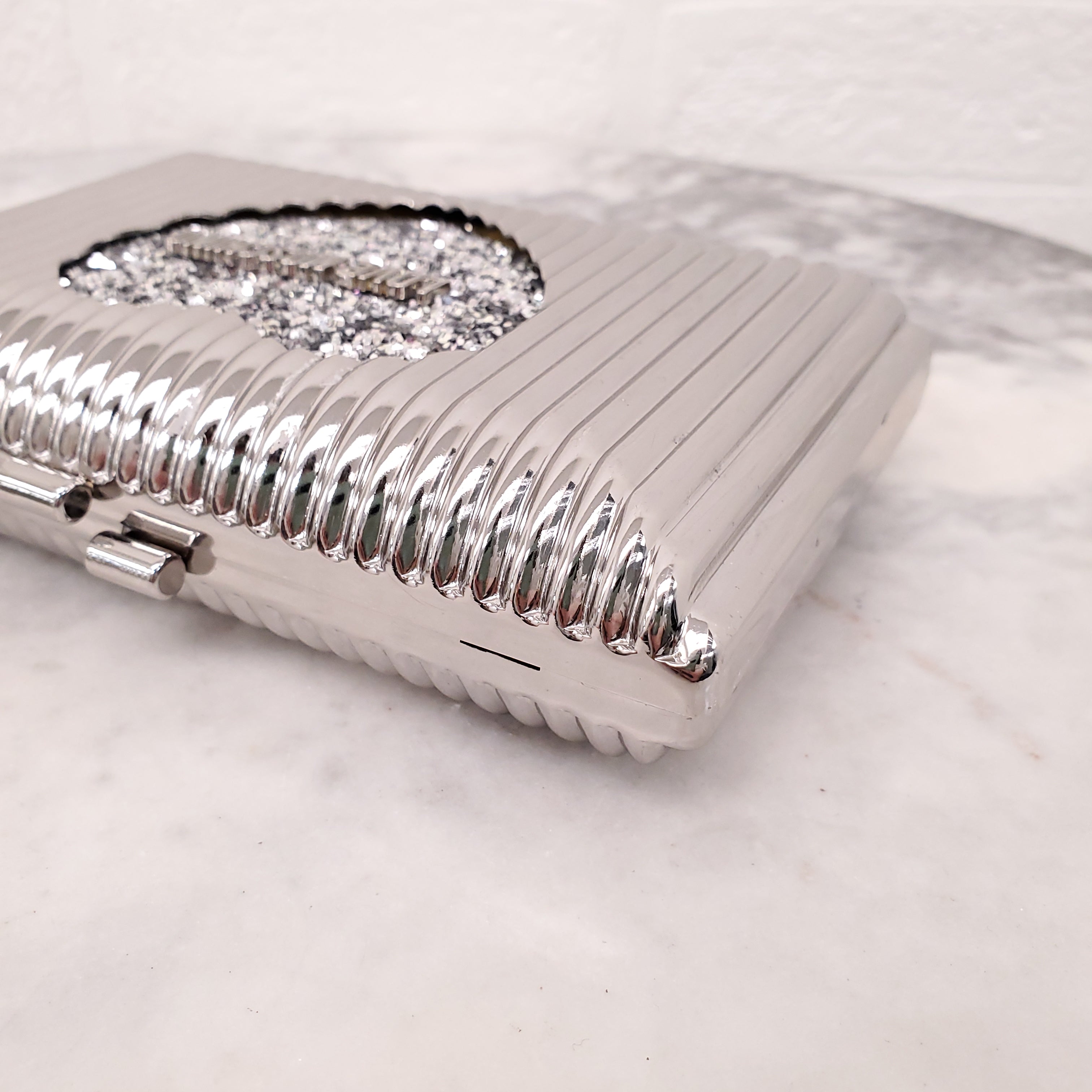 LOVE MOSCHINO SILVER PLATED BAG