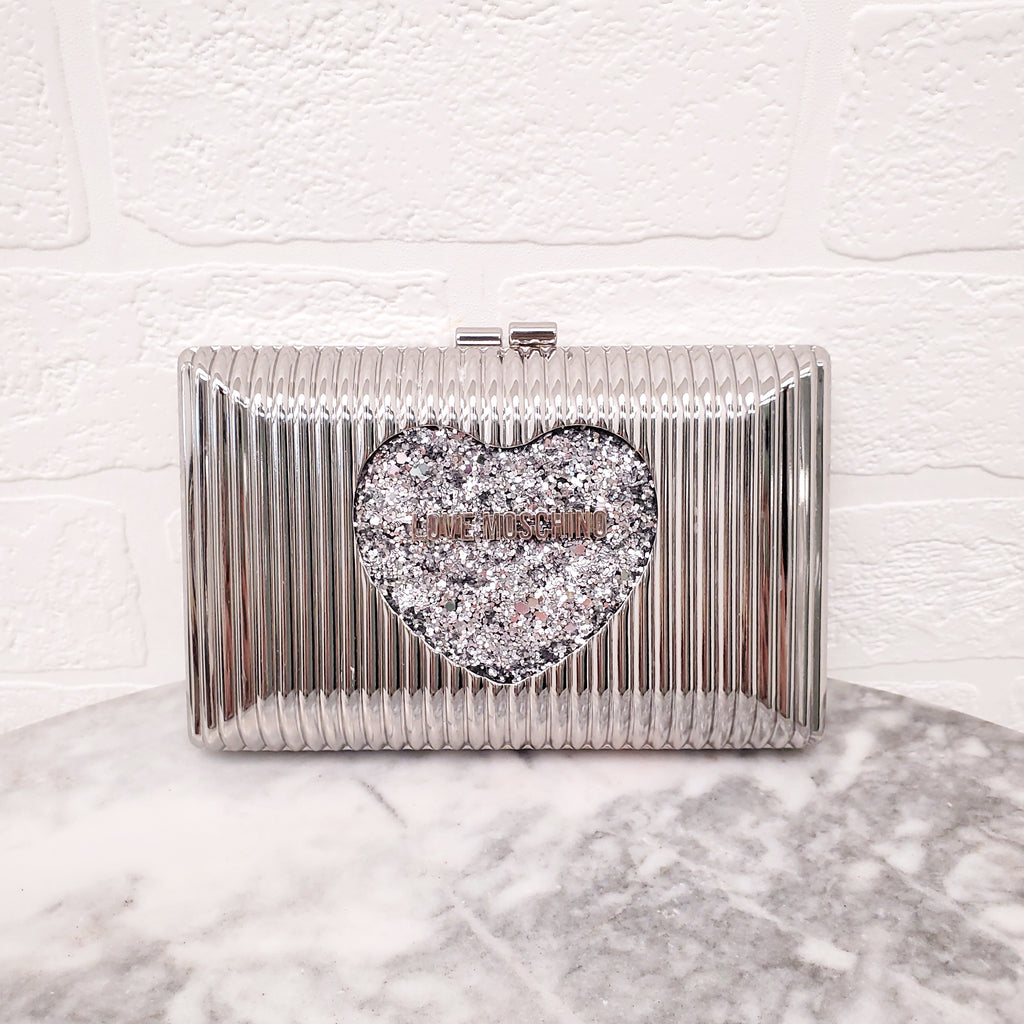LOVE MOSCHINO SILVER PLATED BAG