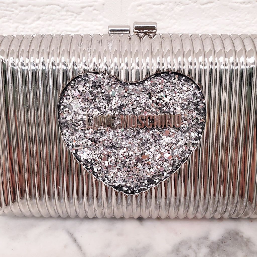 LOVE MOSCHINO SILVER PLATED BAG