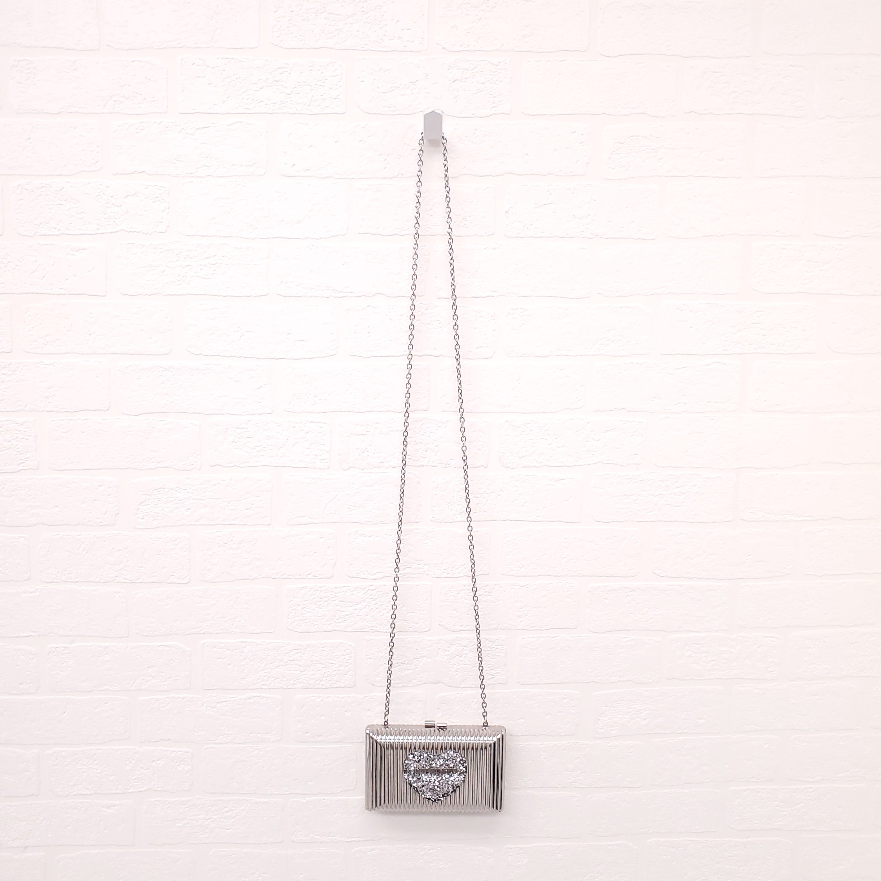 LOVE MOSCHINO SILVER PLATED BAG