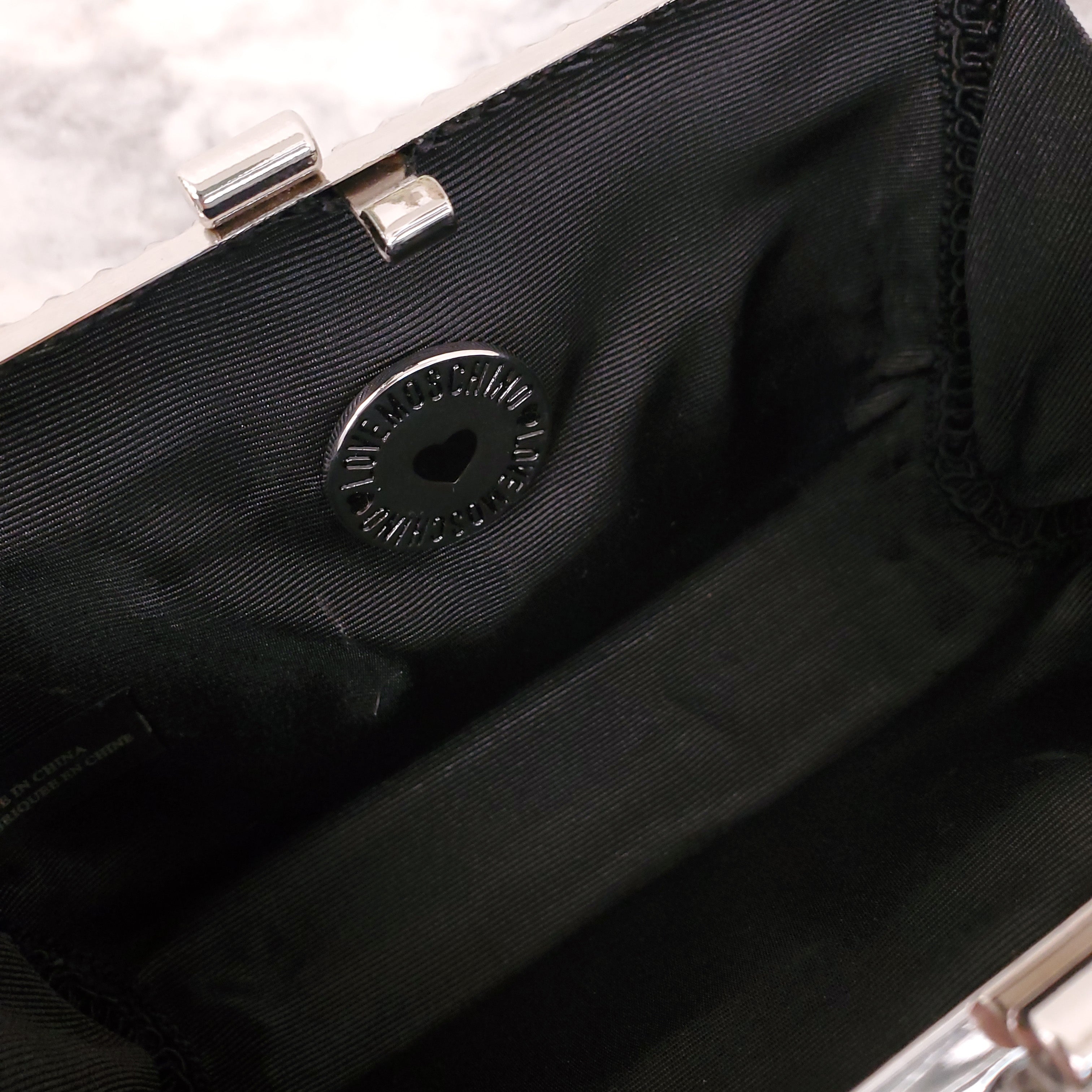 LOVE MOSCHINO SILVER PLATED BAG