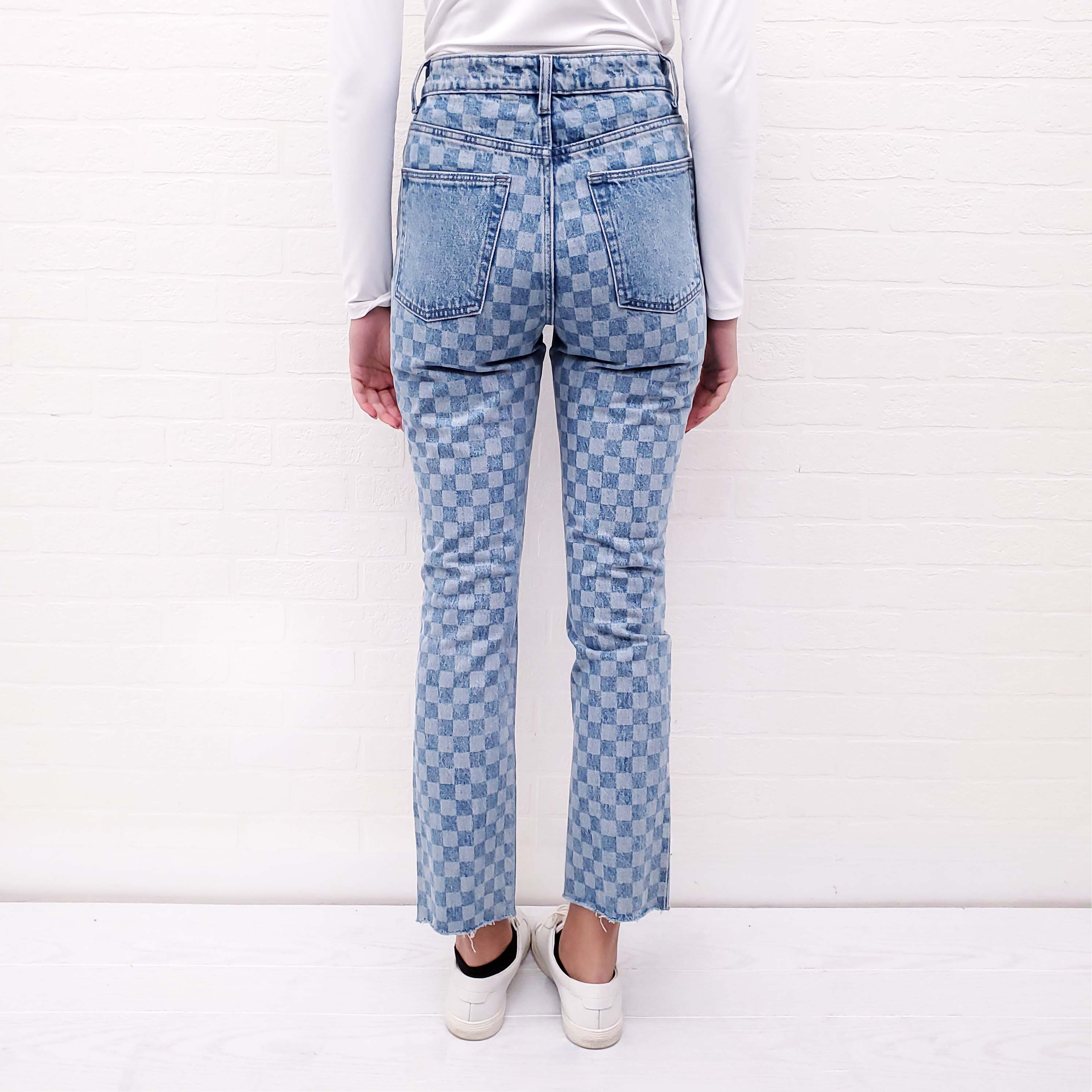 LOVERS + FRIENDS CHECKERED JEANS - SIZE 25