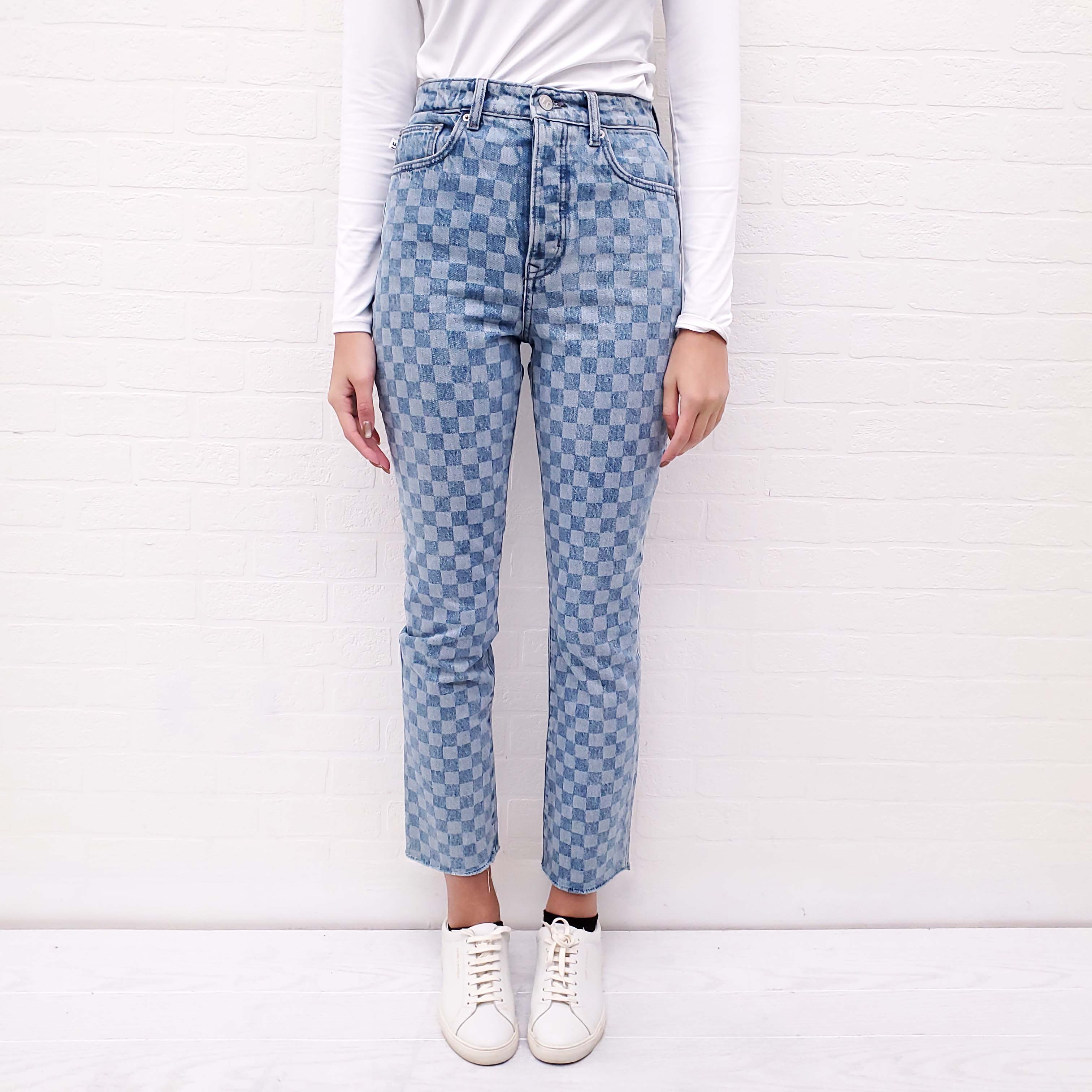 LOVERS + FRIENDS CHECKERED JEANS - SIZE 25