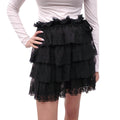 LOVESHACKFANCY BLACK TULLE LACE SKIRT - SIZE 6