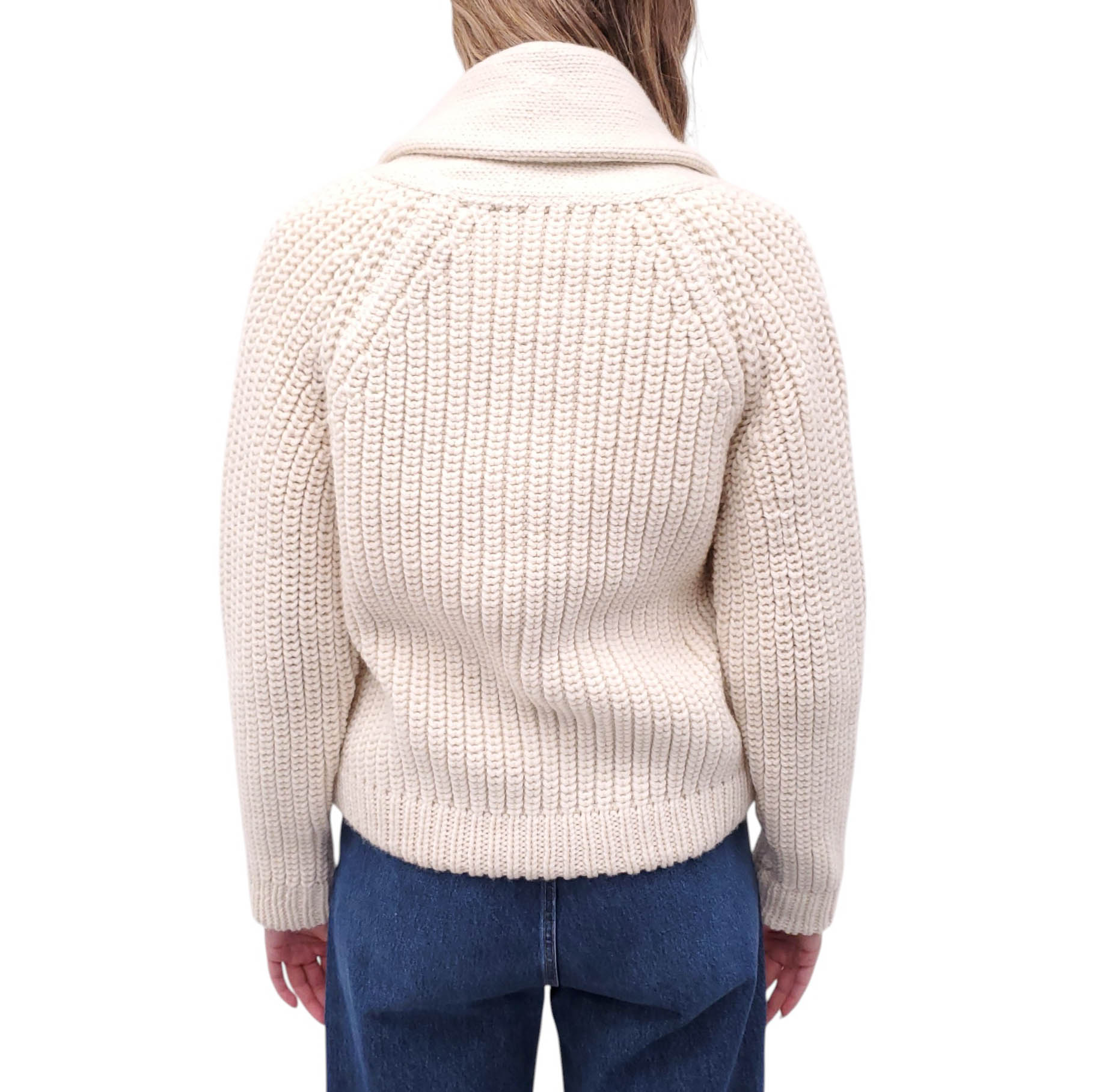 M.PATMOS CREAM KNIT CARDIGAN - SIZE XS