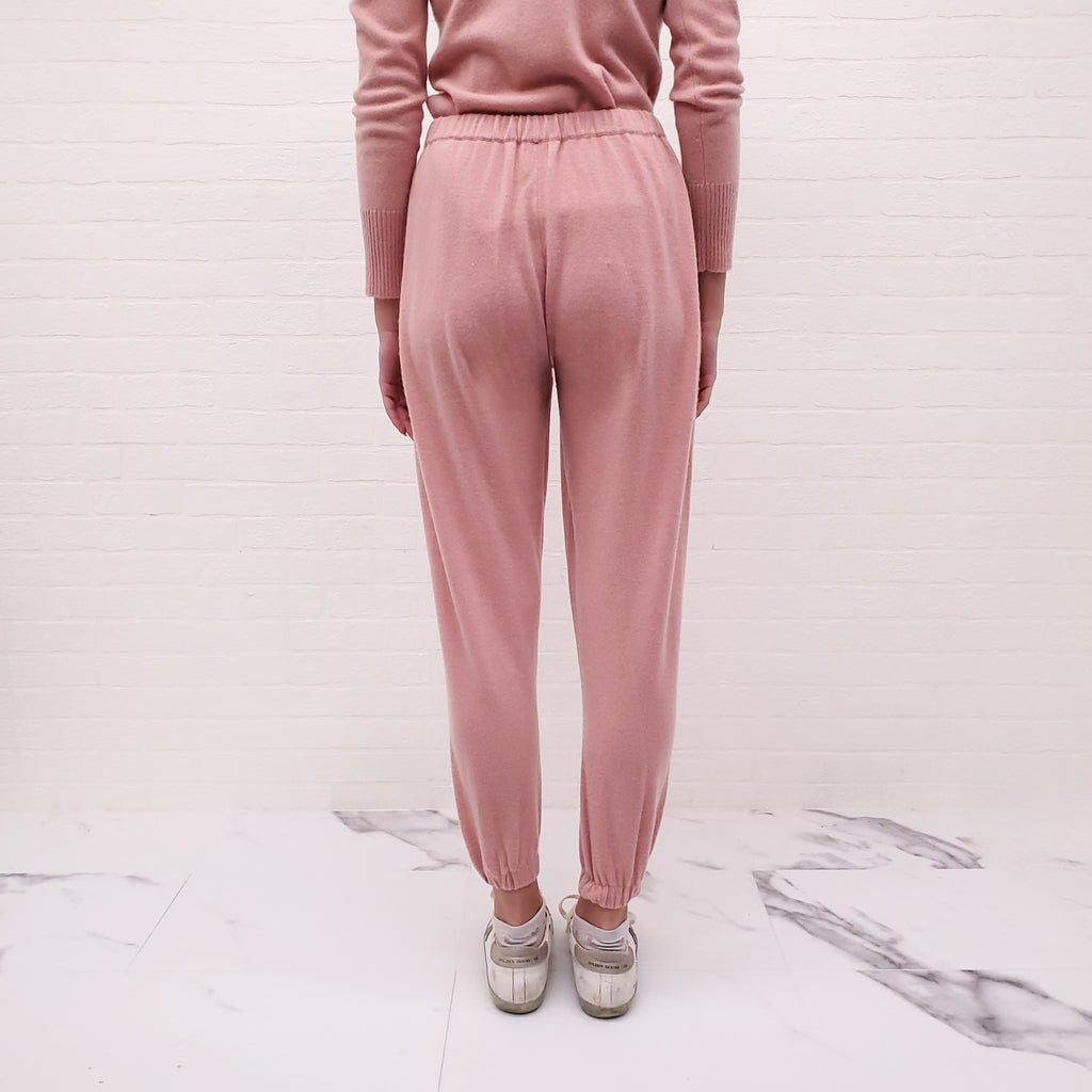 MADELEINE THOMPSON PINK CASHMERE SET - SIZE S