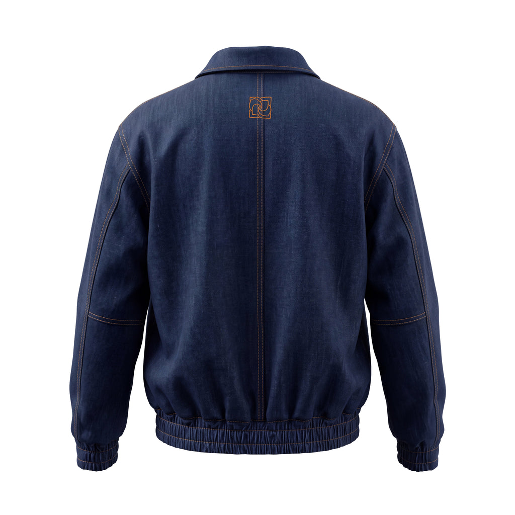 MAGDA BUTRYM OVERSIZED DENIM BOMBER JACKET - SIZE US 6 (EU 38)