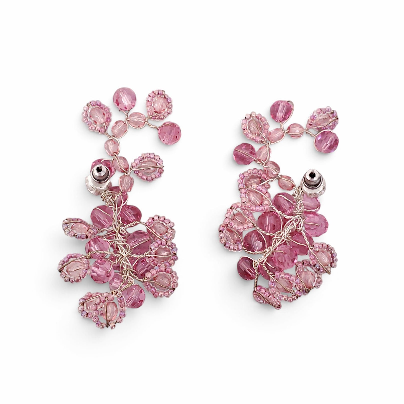 MAGDA BUTRYM PINK BEADED EARRINGS