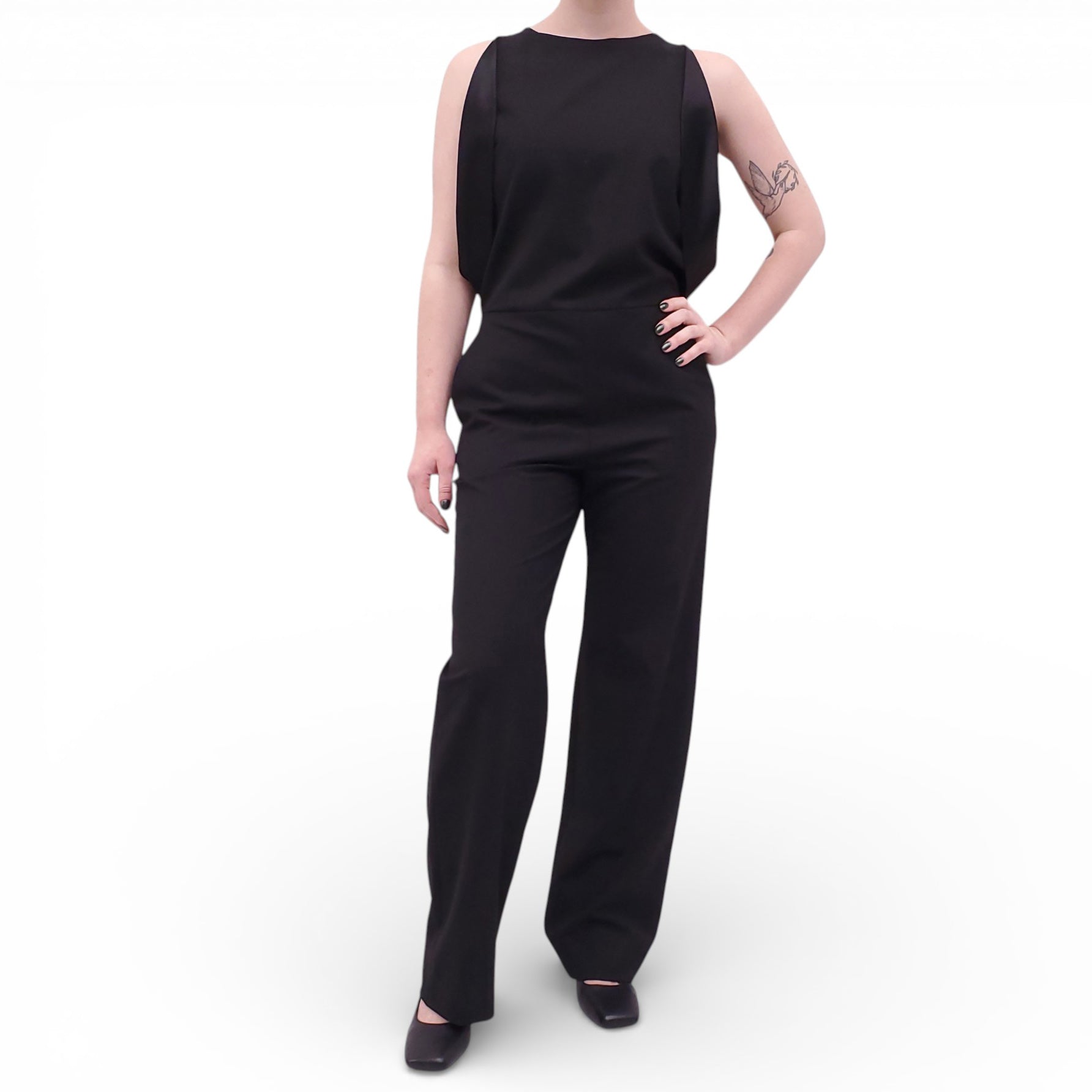 MAISON MARGIELA BLACK TUXEDO JUMPSUIT - SIZE 40