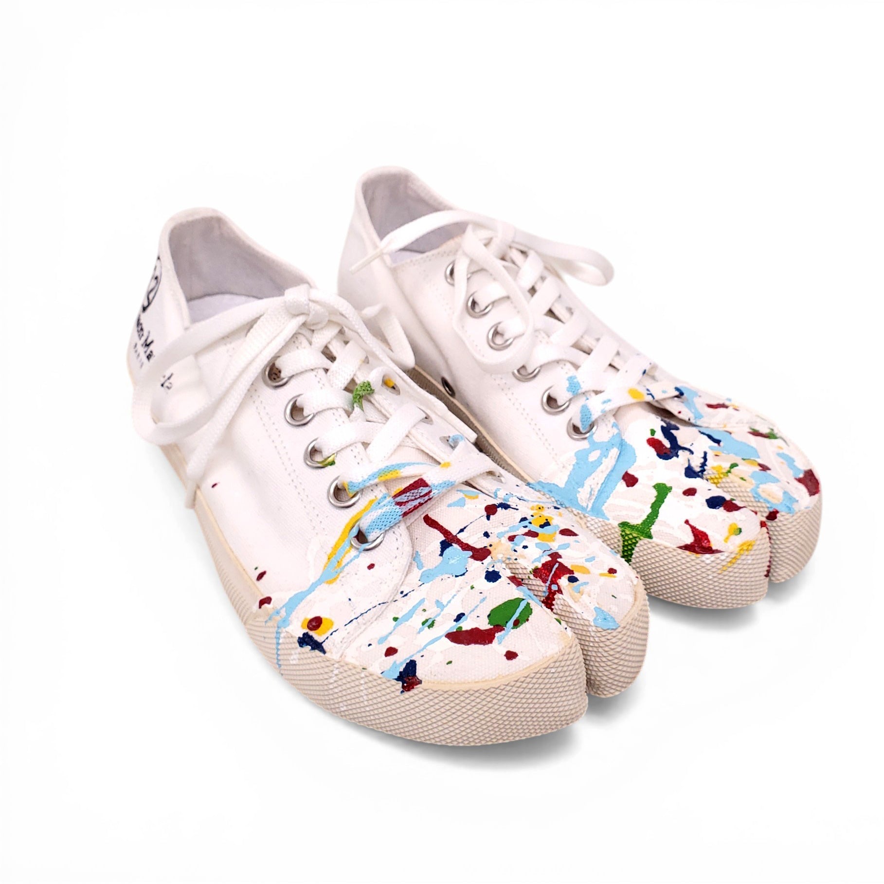 MAISON MARGIELA TABI PAINT-SPLATTER SNEAKERS - SIZE 36 – Rewind