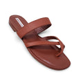 MANOLO BLAHNIK BROWN SANDALS - SIZE 37.5