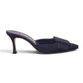 MANOLO BLAHNIK DENIM MAYSALE HEEL - SIZE 38