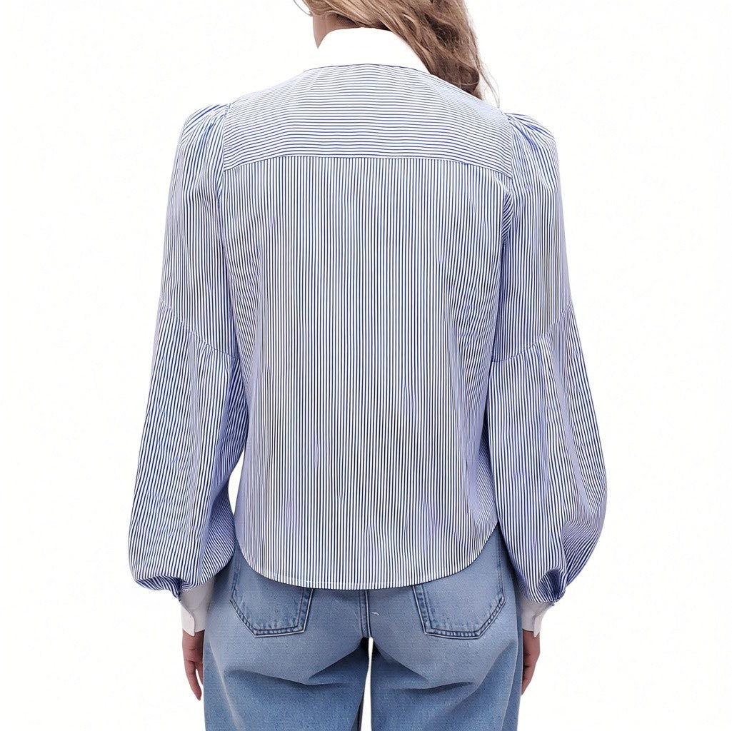 MARC JACOBS PINSTRIPE BLOUSE - SIZE 2