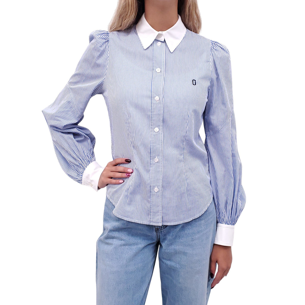 MARC JACOBS PINSTRIPE BLOUSE - SIZE 2