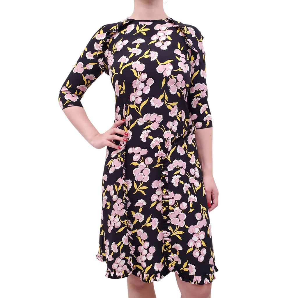MARNI FLORAL SILK DRESS - SIZE 38
