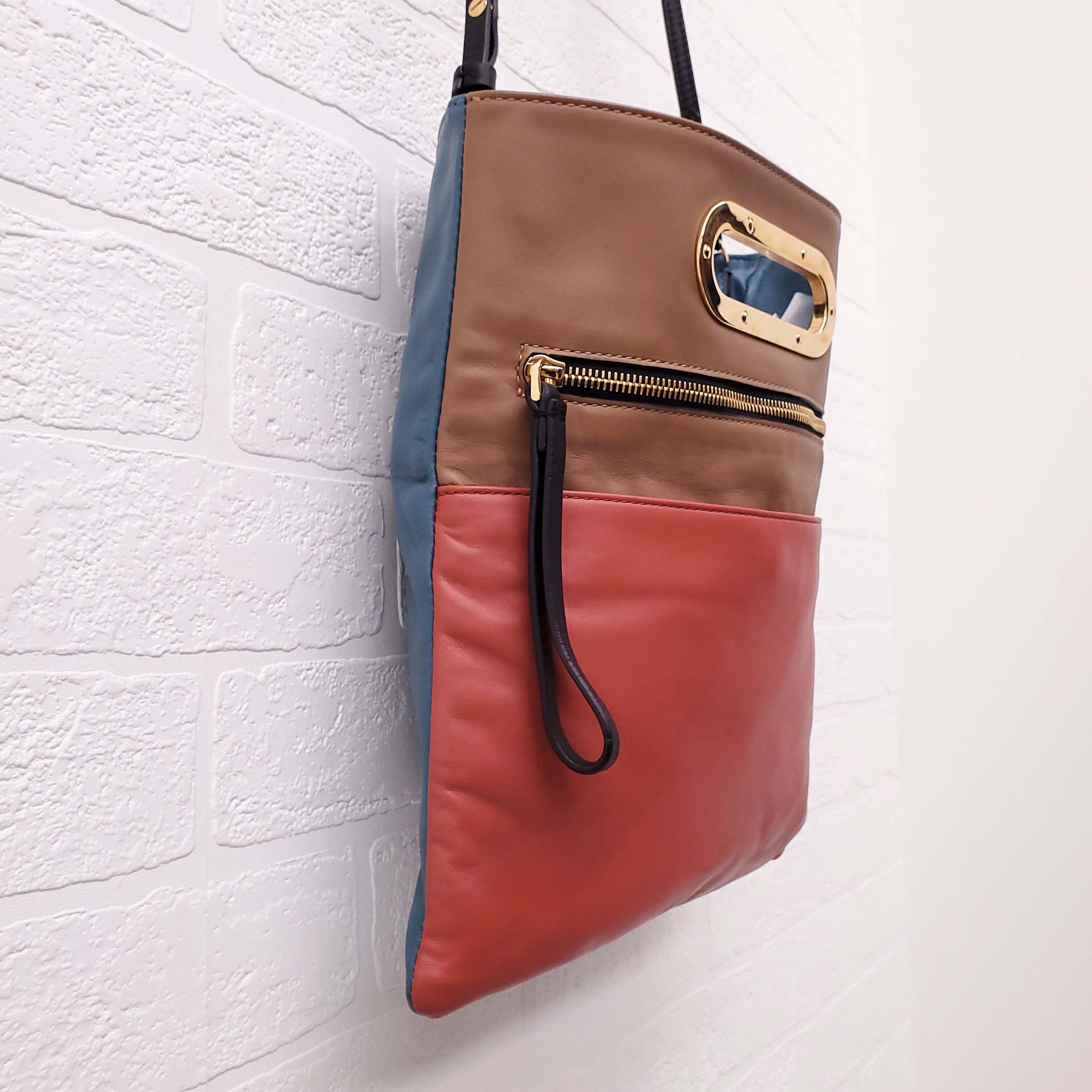 MARNI MULTI-COLOUR LEATHER HANDLE BAG