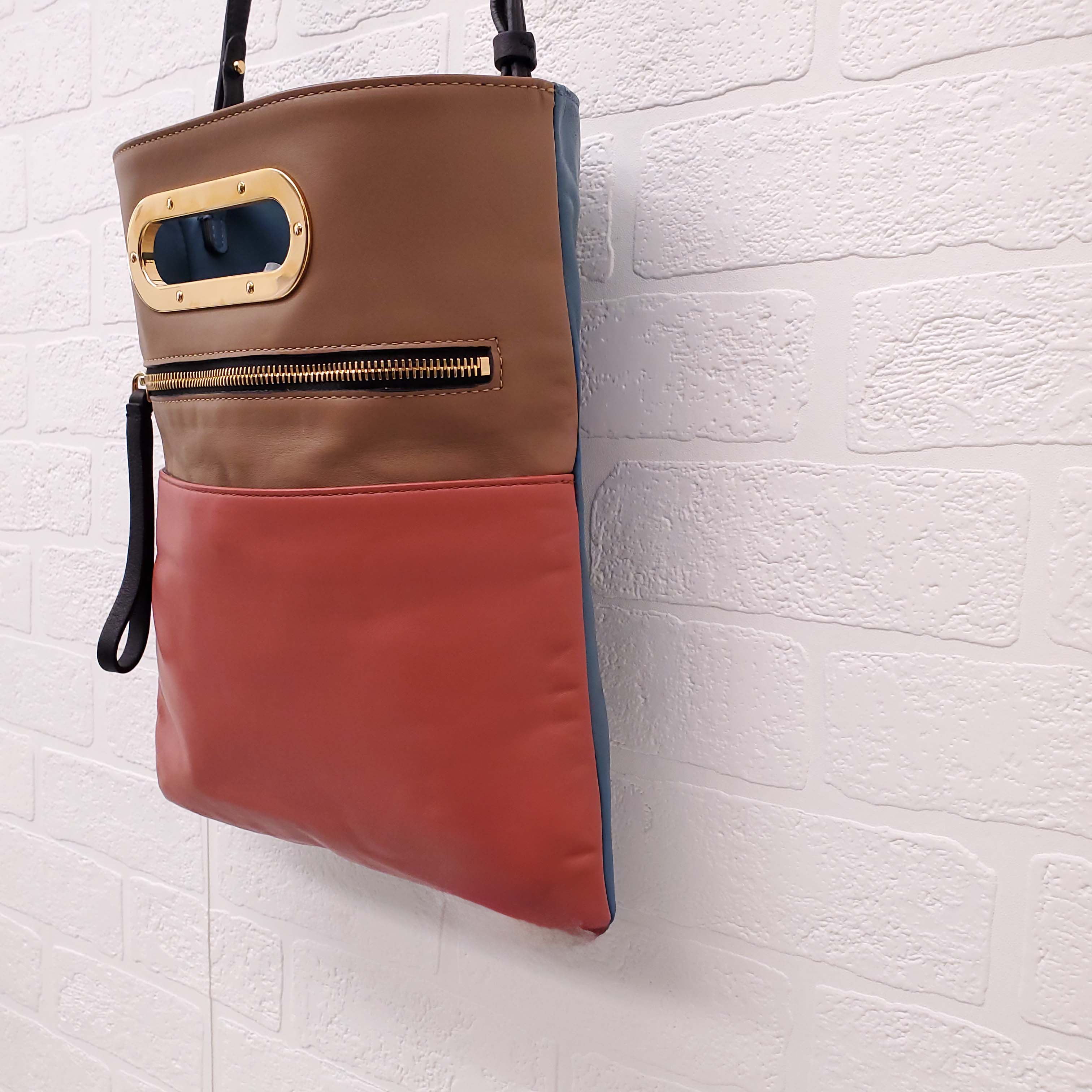 MARNI MULTI-COLOUR LEATHER HANDLE BAG