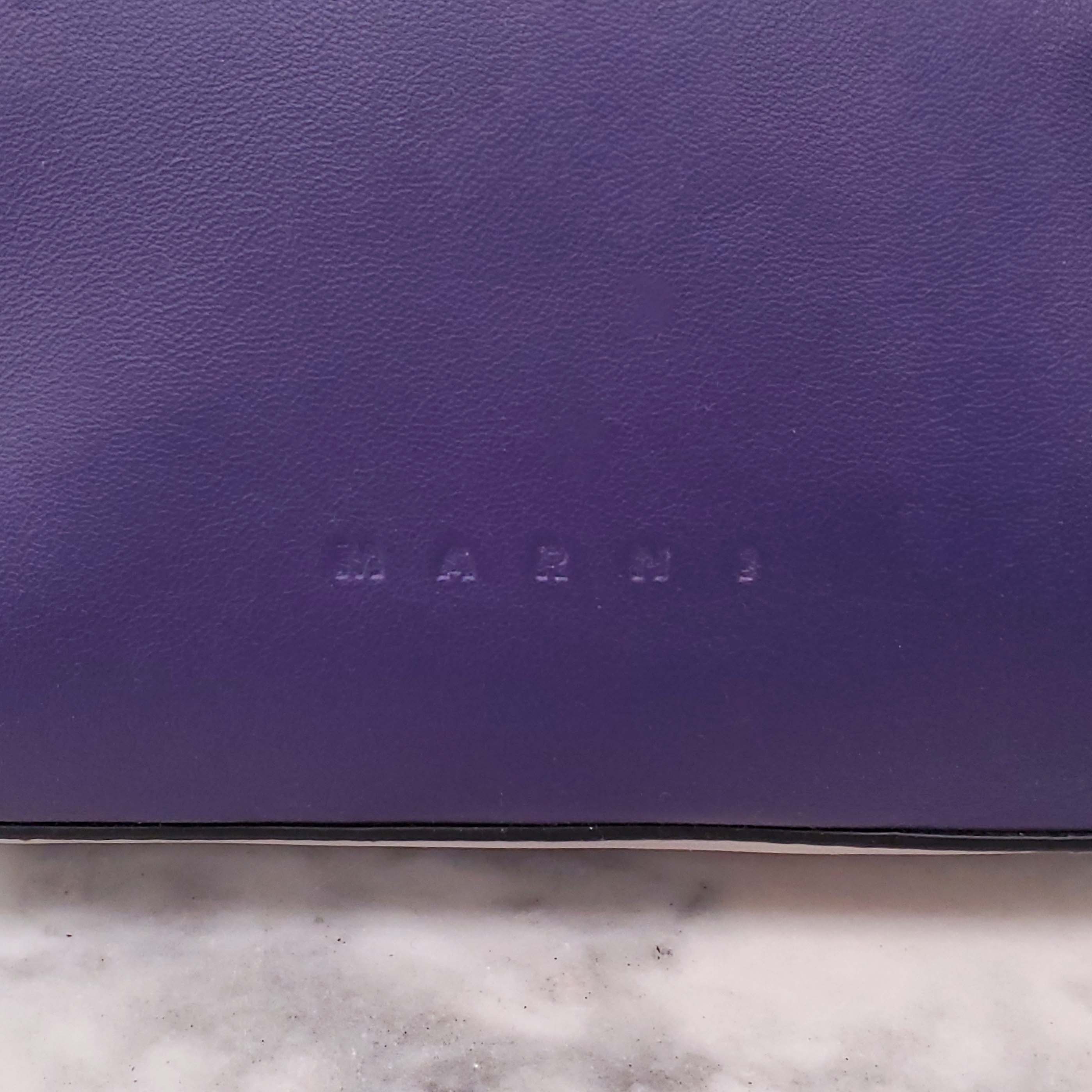 MARNI PURPLE AND BROWN BELT BAG