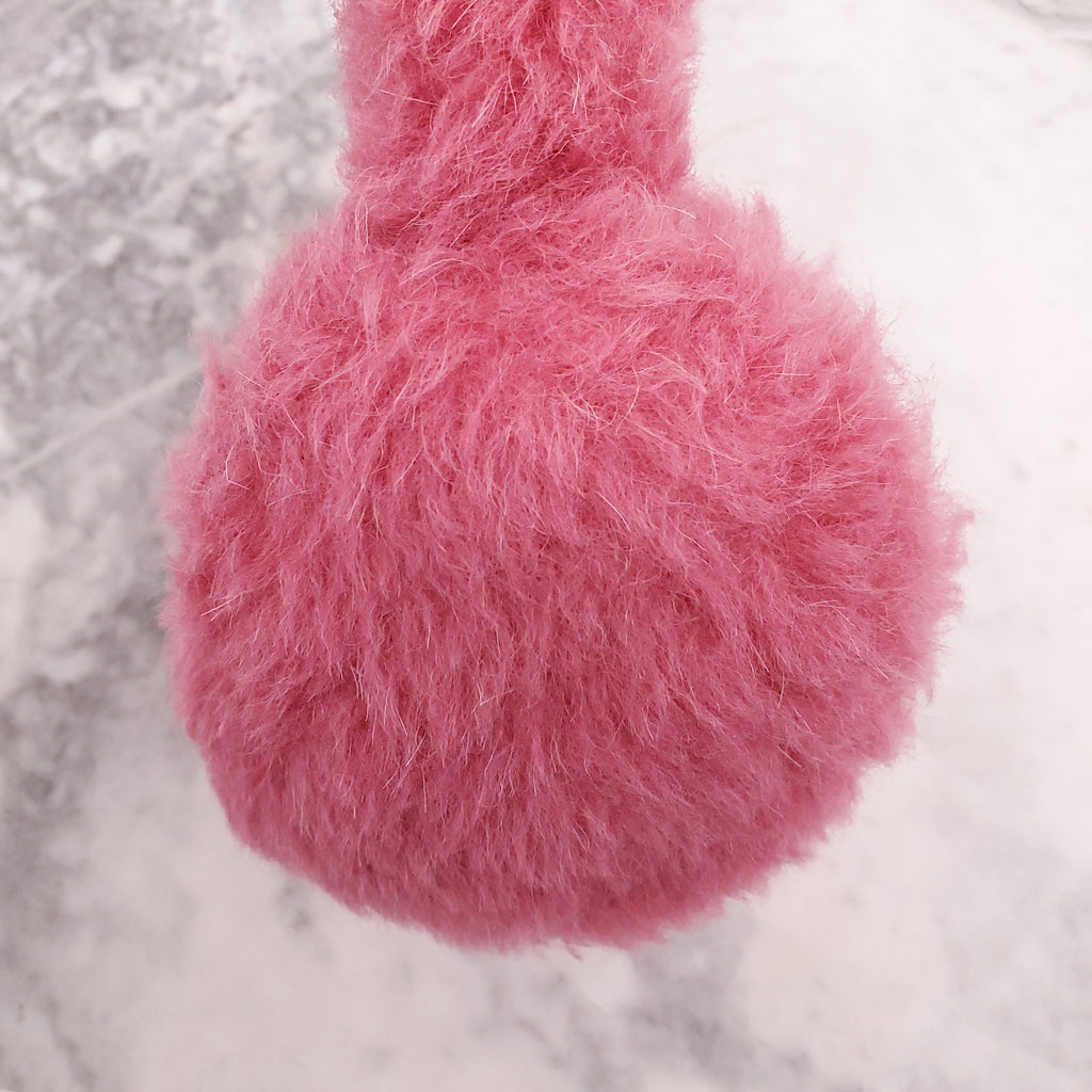 MAX MARA PINK TEDDY EARMUFFS AND GLOVES SET