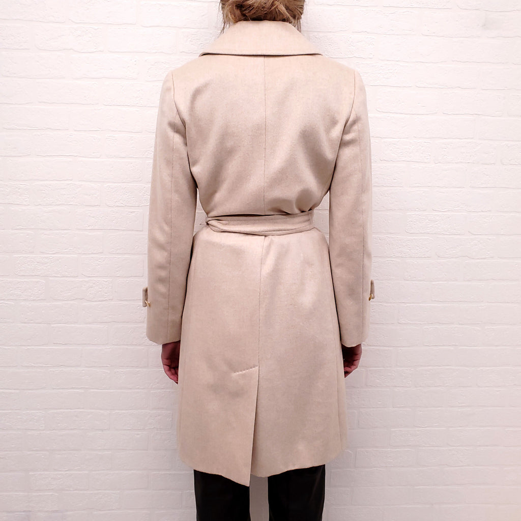 MAX MARA STUDIO LIGHT CAMEL COAT - SIZE 4