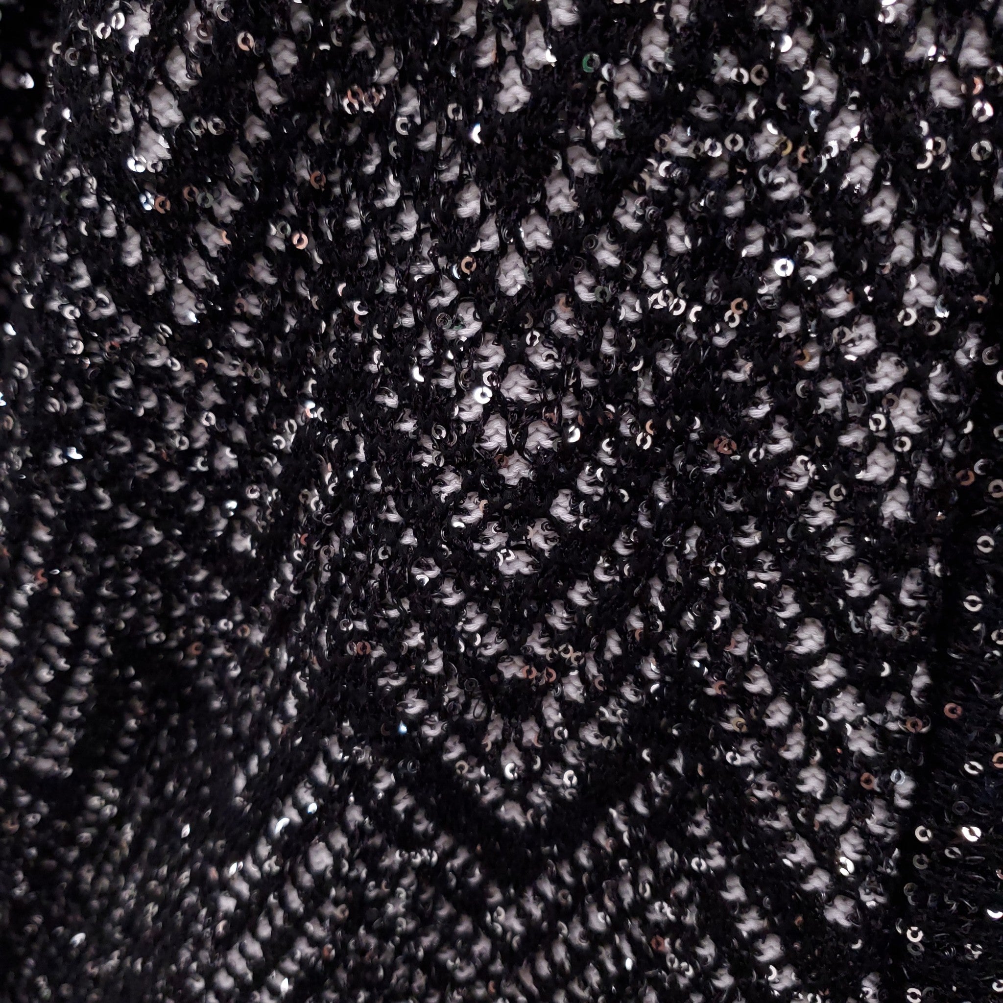 MISSONI BLACK AND WHITE SEQUIN CARDIGAN - SIZE L