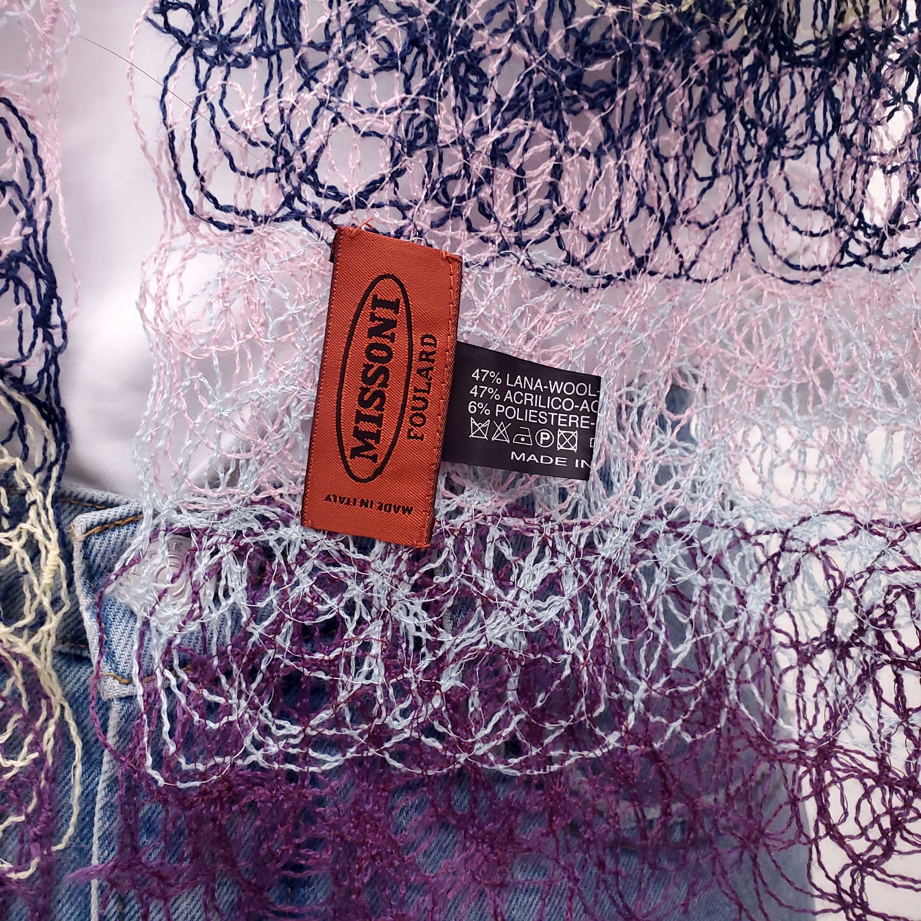 MISSONI KNIT PATTERNED SCARF