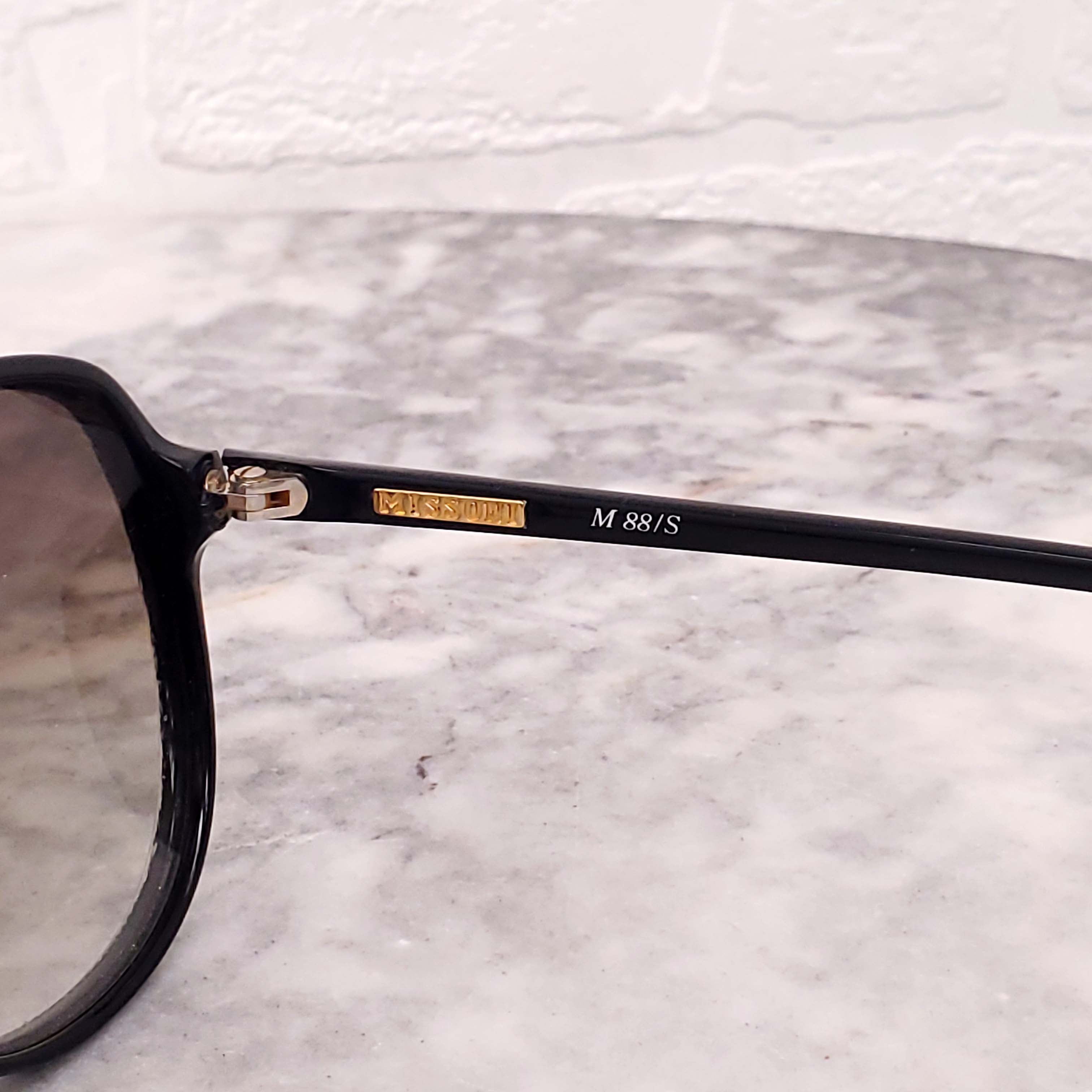 MISSONI LARGE FRAME PATTERNED SUNGLASSES
