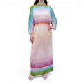 MISSONI MULTICOLOURED OMBRE COVER-UP MESH DRESS - SIZE L