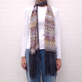 MISSONI MULTICOLOUR SCARF WITH FRINGE DETAIL