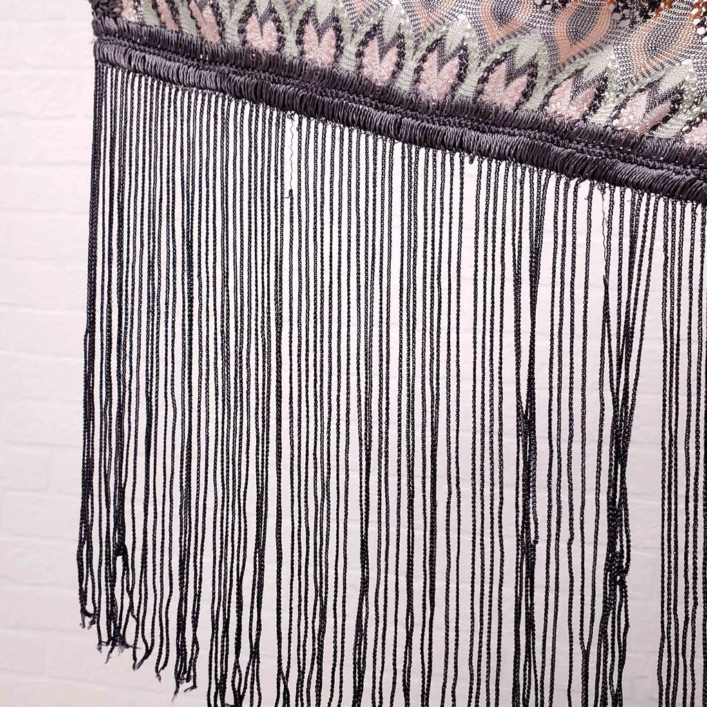 MISSONI MULTICOLOUR SCARF WITH FRINGE DETAIL
