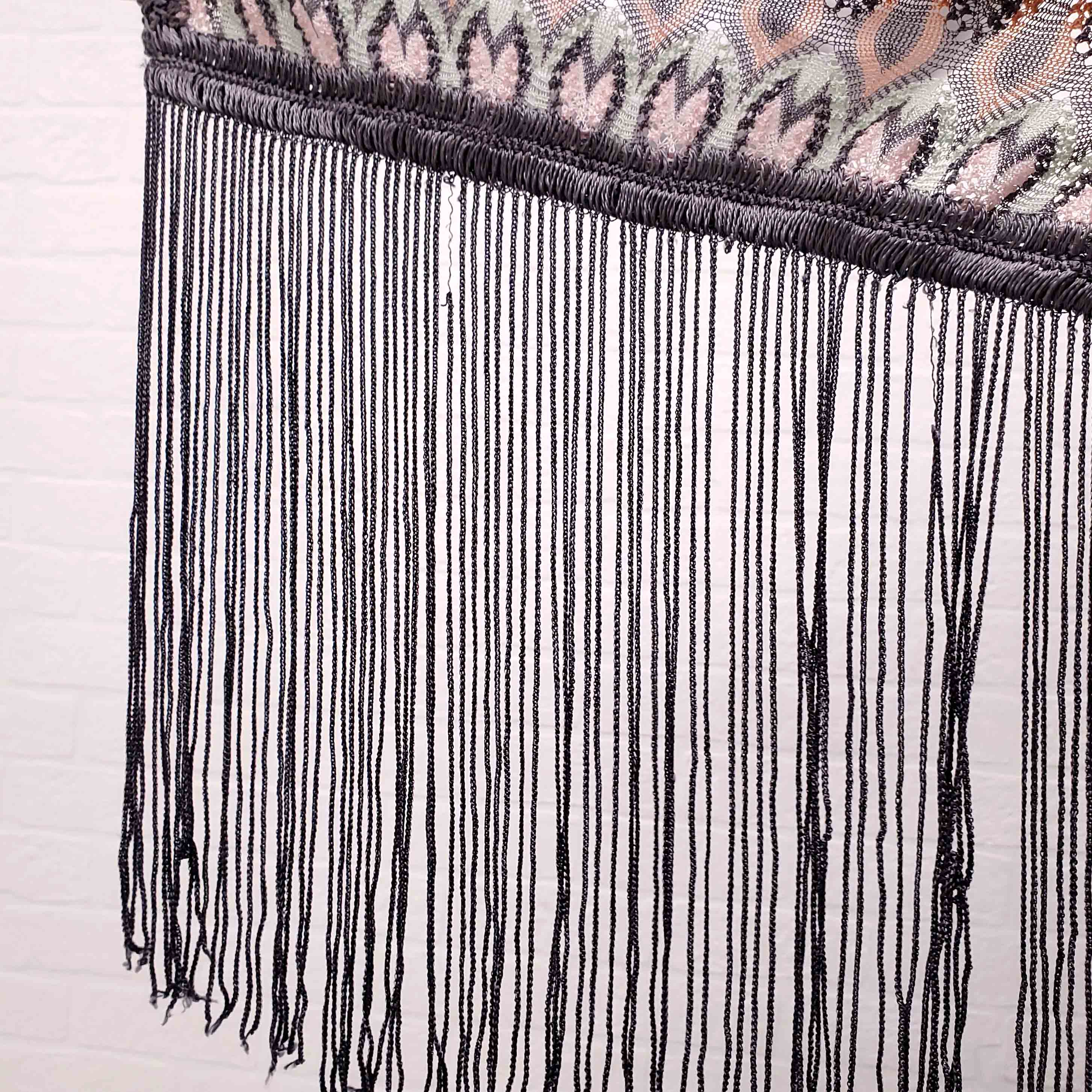MISSONI MULTICOLOUR SCARF WITH FRINGE DETAIL