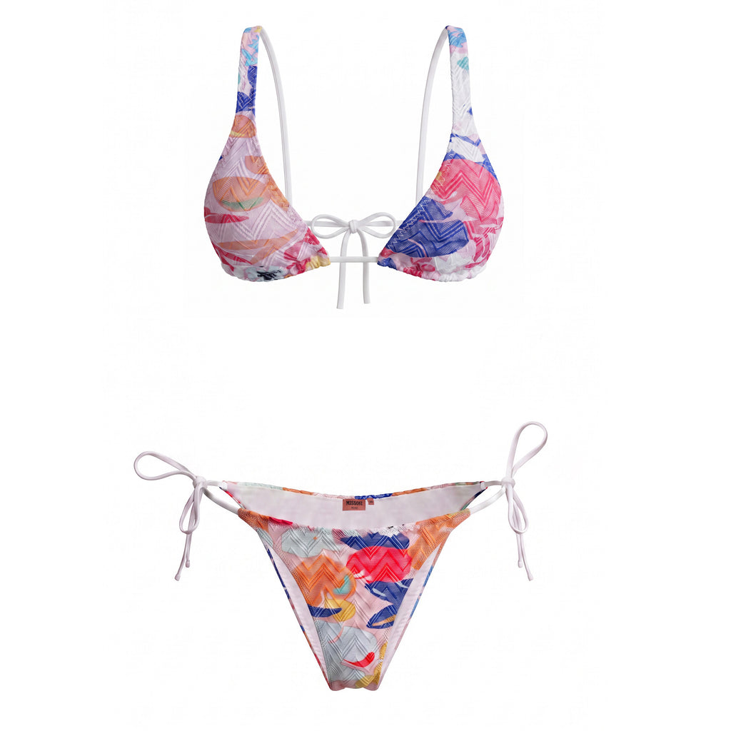 MISSONI MULTI PATTERNED BIKINI - SIZE 38