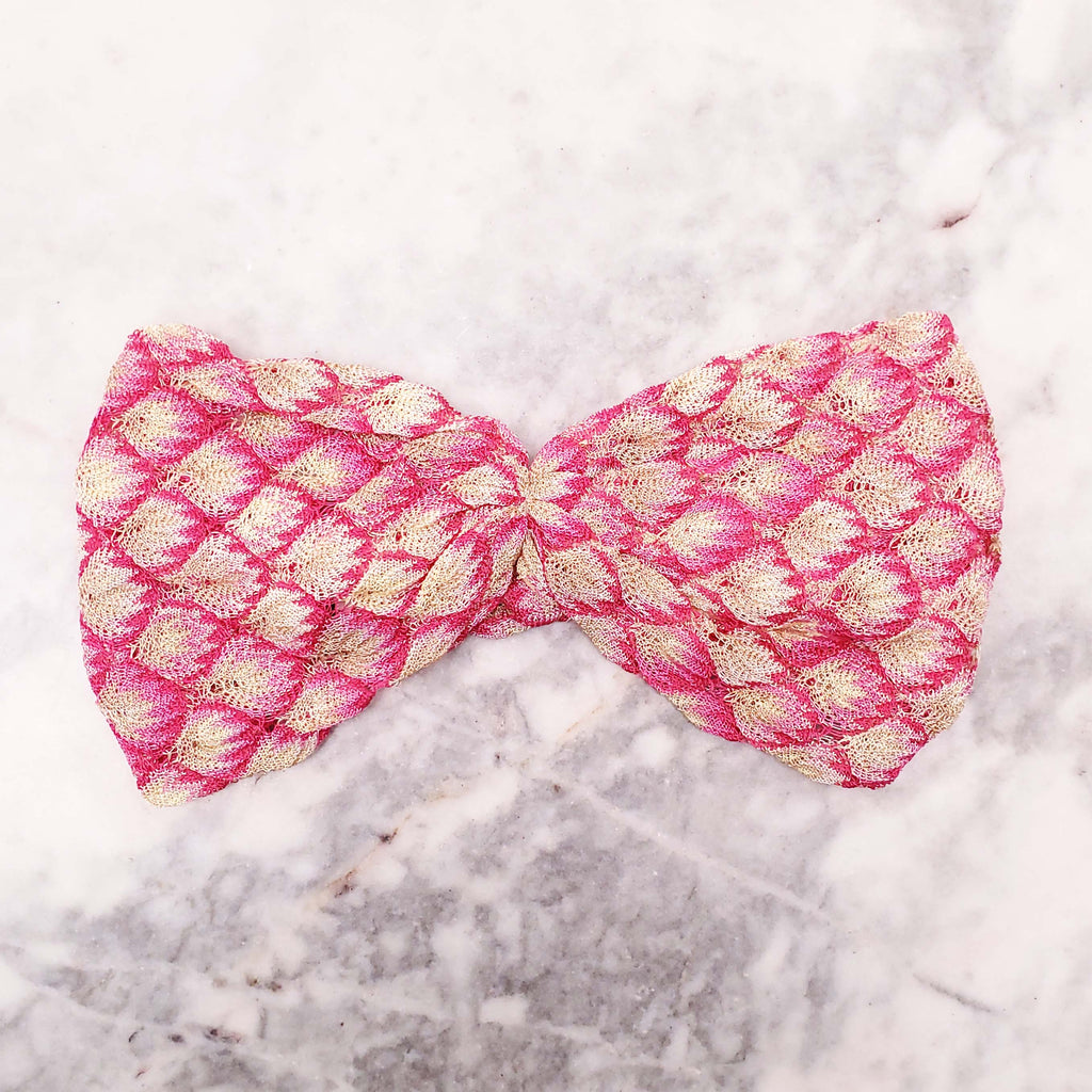 MISSONI PINK COLOURFUL HEADBAND