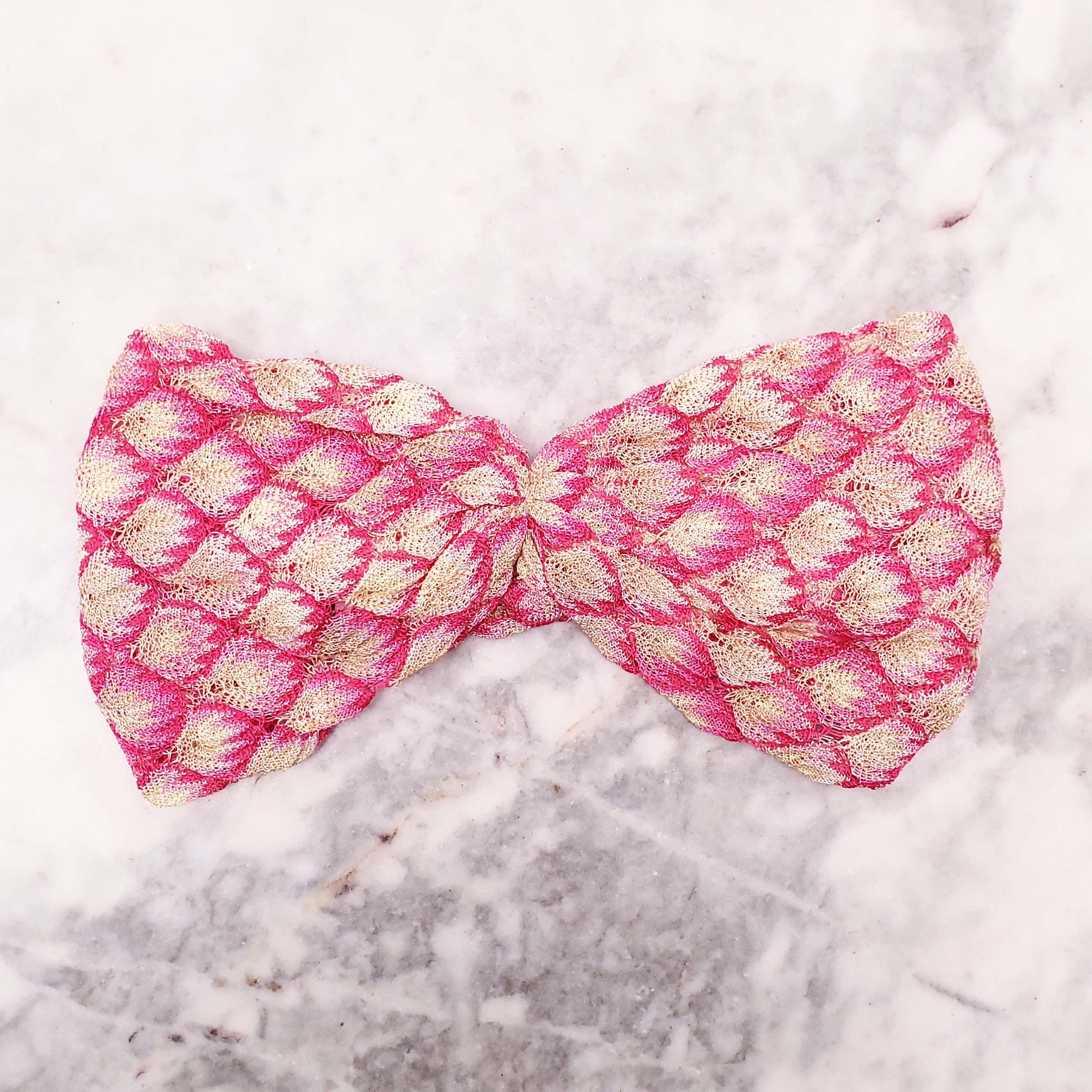 MISSONI PINK COLOURFUL HEADBAND