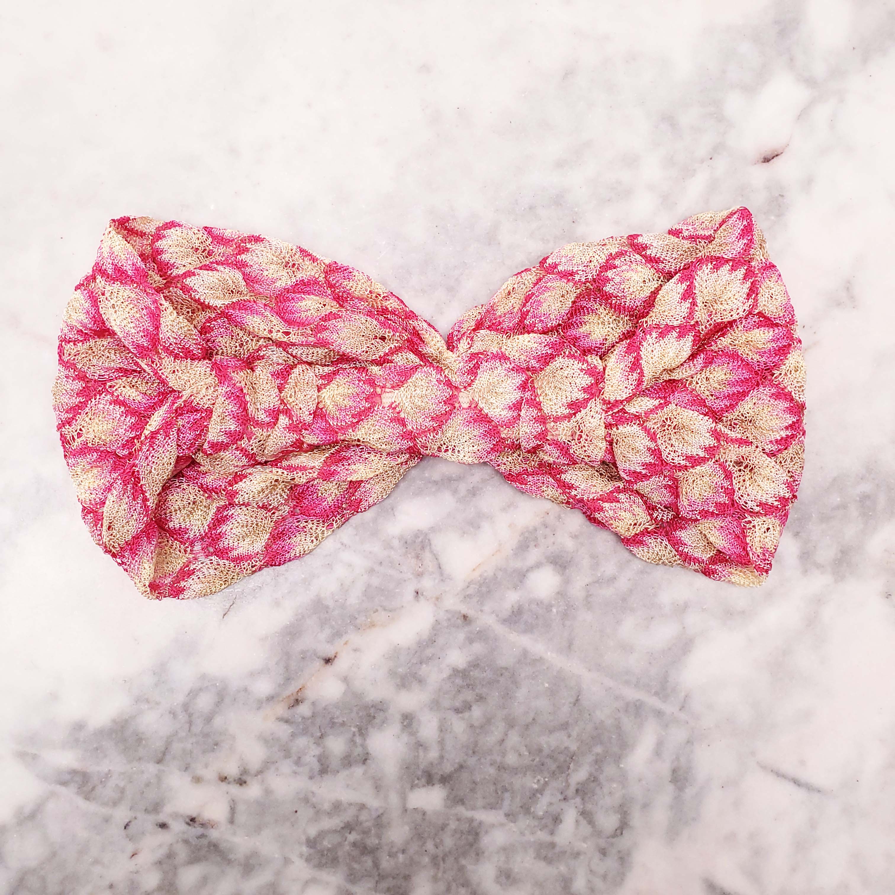 MISSONI PINK COLOURFUL HEADBAND