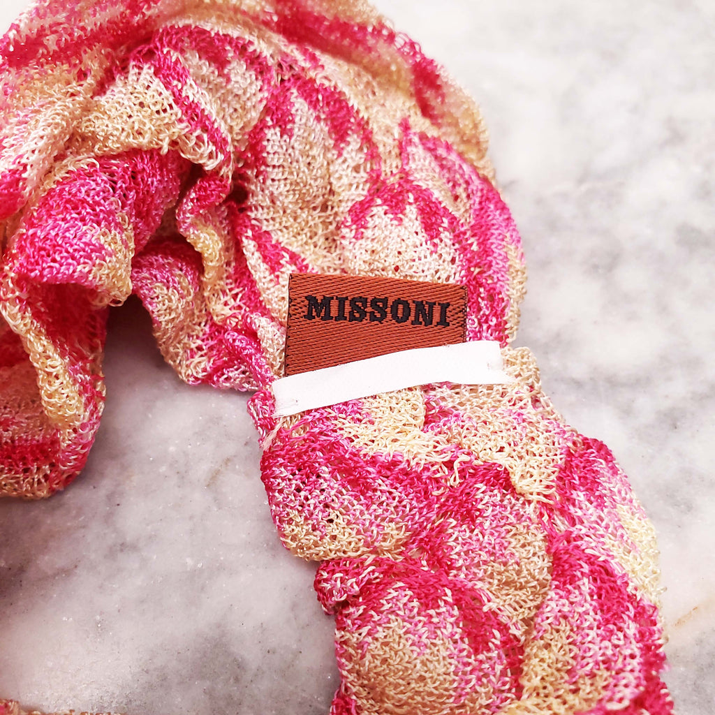 MISSONI PINK COLOURFUL HEADBAND