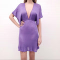 MISSONI PURPLE COVER UP DRESS - SIZE 40