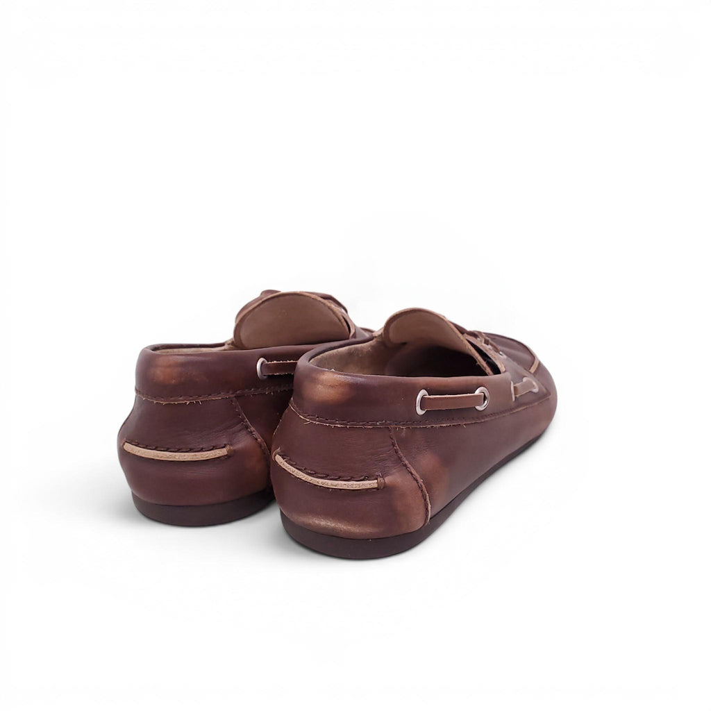 MIU MIU BROWN BOAT SHOES - SIZE 37