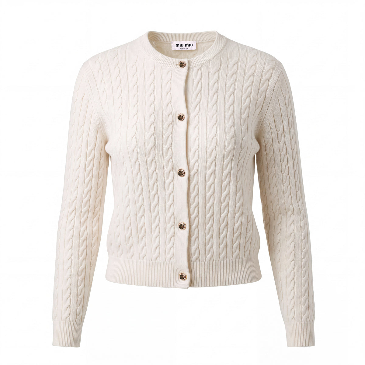 MIU MIU CASHMERE 2-PIECE CARDIGAN SET - SIZE 36
